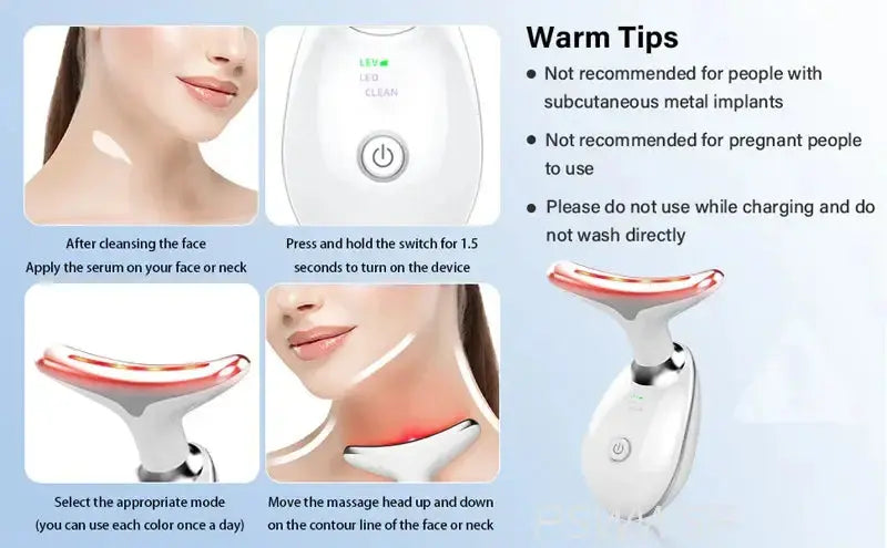 Appareil de massage facial pour le cou et le visage, outil de soins de la peau, lifting et raffermissement Bantout.prod
