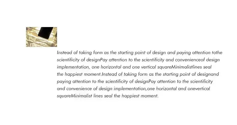 Text discussing minimalist design principles and scientific approach to design implementation.