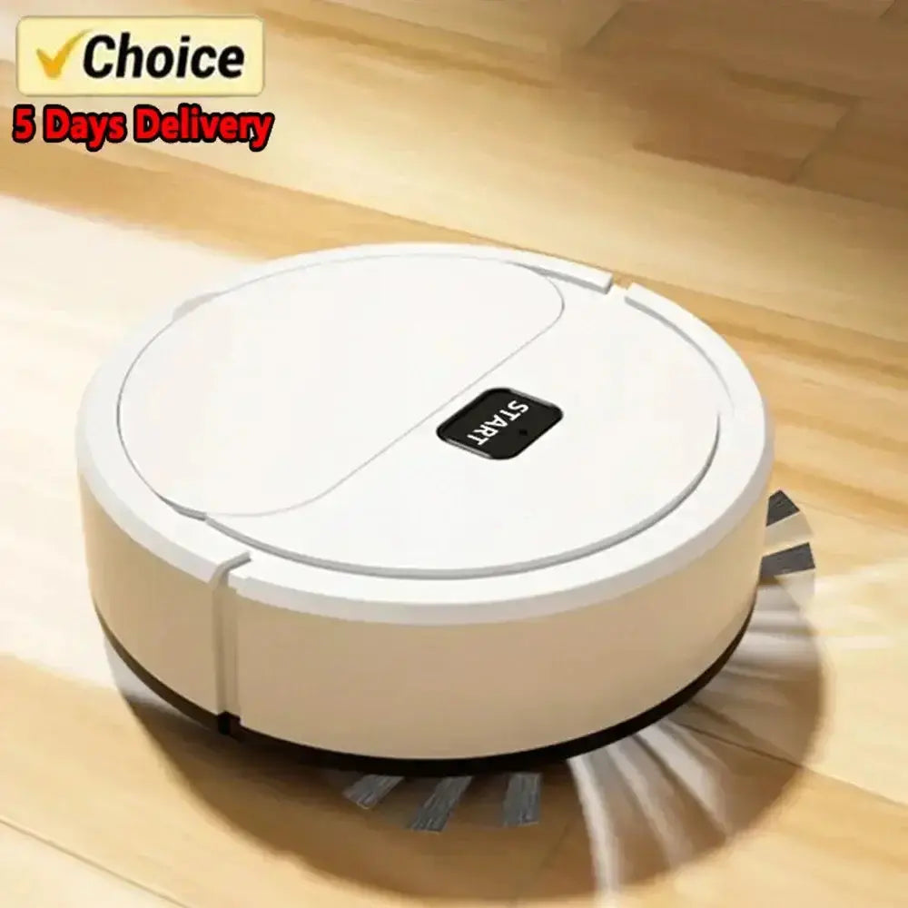 Aspirateur Robot Intelligent 3-en-1 Fully Automatic Sans Fil - Nettoyeur de Sol et Balayage pour un Usage Domestique, Mini Aspirateur Robot. Bantout.prod