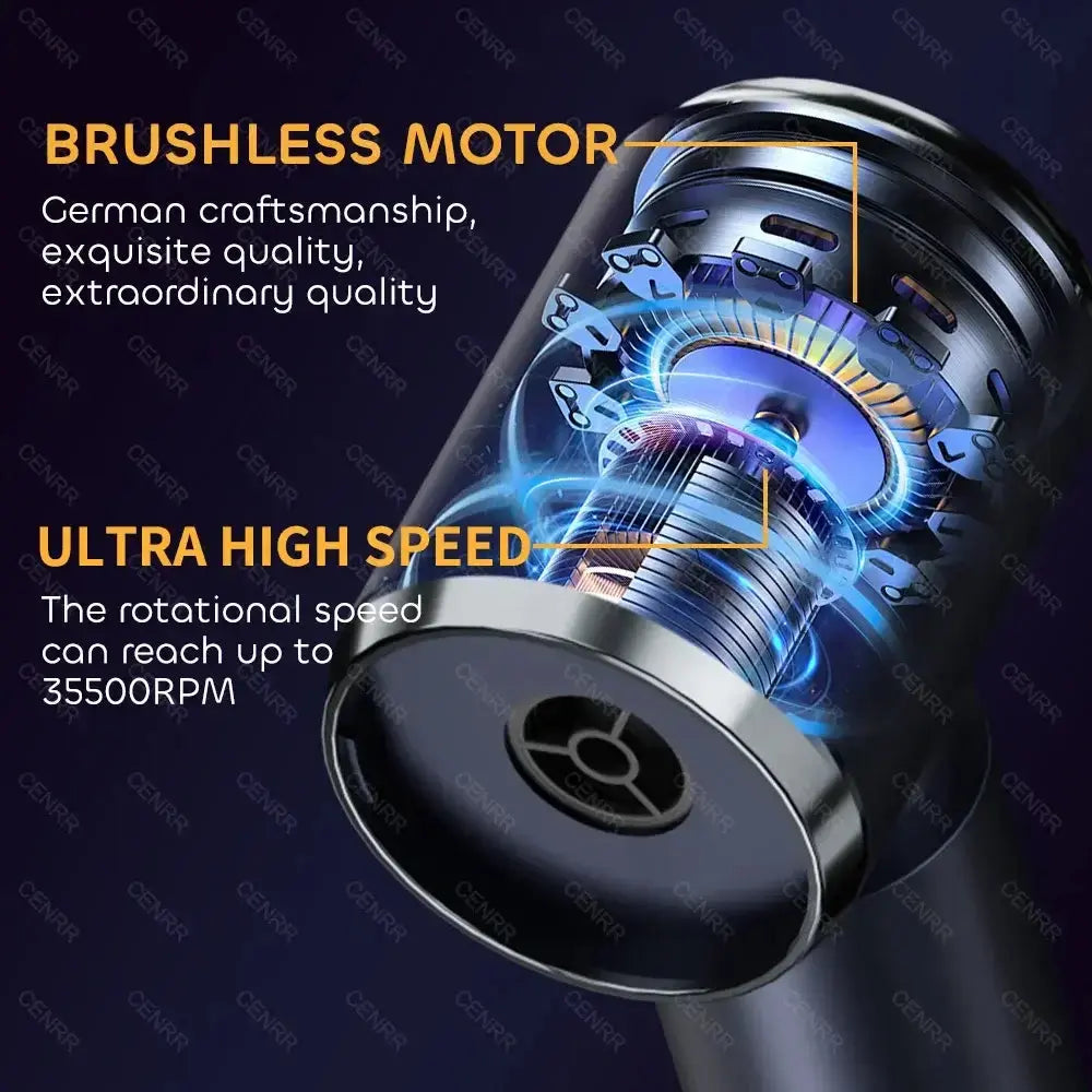 Aspirateur de voiture à forte aspiration 210000PA Aspirateur sans fil à double usage Mini souffleur à main sans fil pour appareil électroménager Bantout.prod