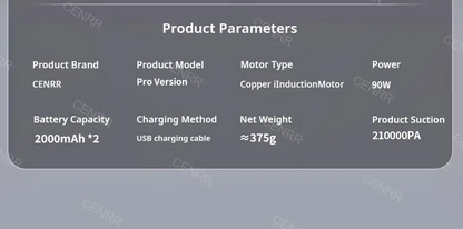Aspirateur de voiture à forte aspiration 210000PA Aspirateur sans fil à double usage Mini souffleur à main sans fil pour appareil électroménager Bantout.prod