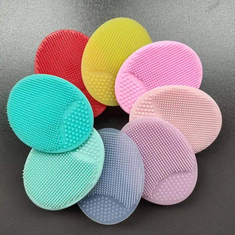 Brosses nettoyantes en silicone colorées pour le visage, outil de gommage et nettoyage des pores.