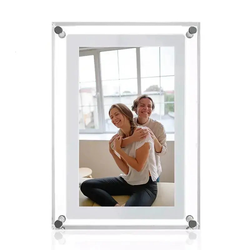 Cadre photo numérique en acrylique 5/7 pouces 1000 mAh Écran rotatif automatique Bantout.prod