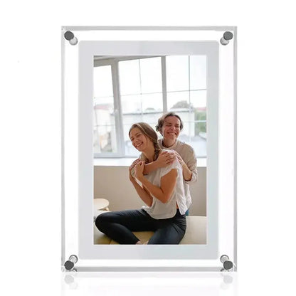 Cadre photo numérique en acrylique 5/7 pouces 1000 mAh Écran rotatif automatique Bantout.prod