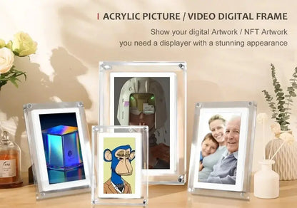 Cadre photo numérique en acrylique 5/7 pouces 1000 mAh Écran rotatif automatique Bantout.prod