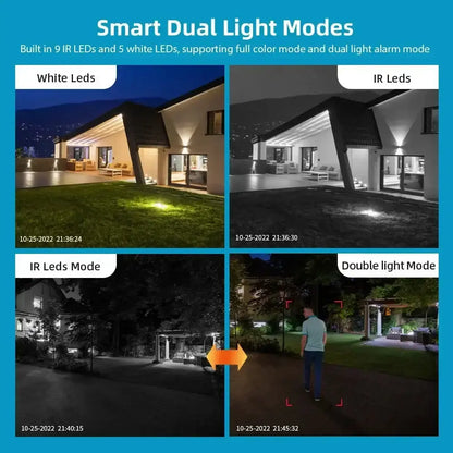 Caméra de surveillance à double objectif WiFi 4K 8MP Bantout.prod
