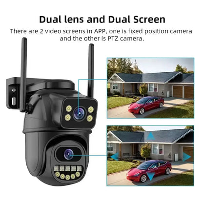 Caméra de surveillance à double objectif WiFi 4K 8MP Bantout.prod