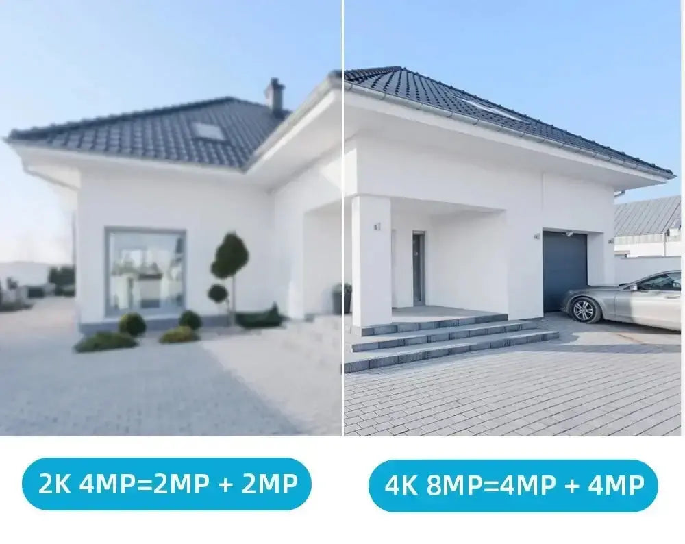 Caméra de surveillance à double objectif WiFi 4K 8MP Bantout.prod