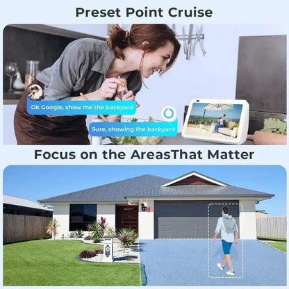 Caméra de surveillance à double objectif WiFi 4K 8MP Bantout.prod