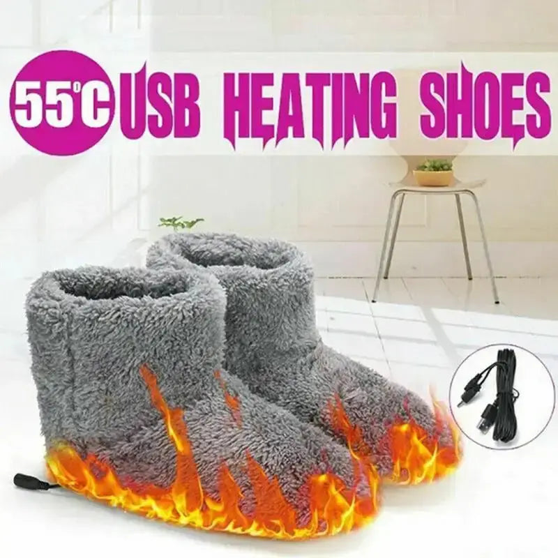 Chaussures chauffantes électriques USB d&