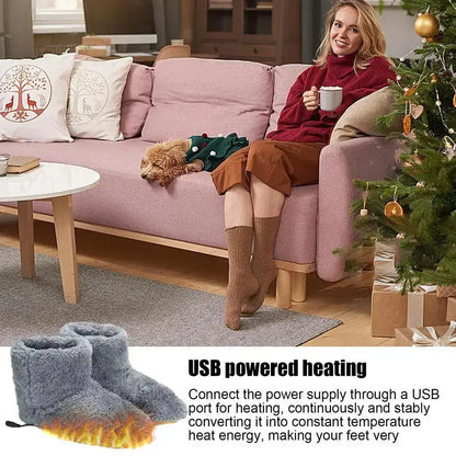 Chaussures chauffantes électriques USB d&