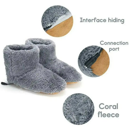 Chaussures chauffantes électriques USB d&