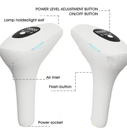 Épilateur laser permanent à 999 999 flashs pour bikini, appareil d&