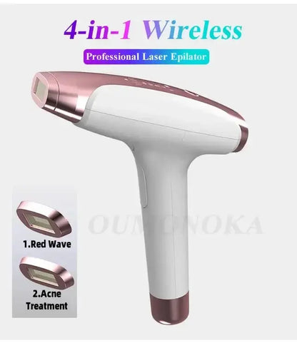 Épilateur laser permanent à 999 999 flashs pour bikini, appareil d&