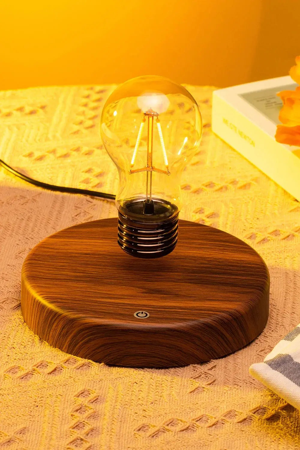LED Magnetic Levitation Light Floating Glass Desk Lamp Creative Home Office Decoration Night Light Gift Bantout.prod