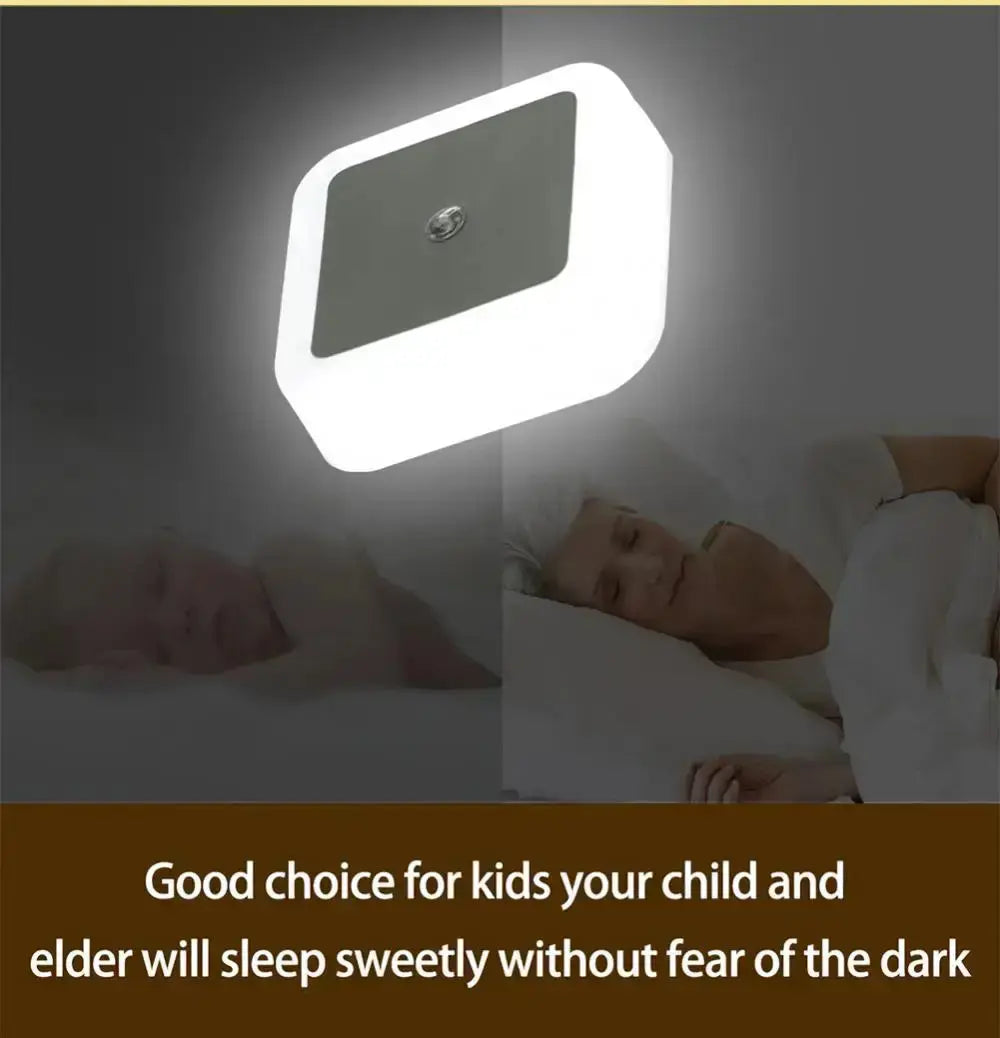 LED night light providing comfort for children and the elderly, ensuring a peaceful sleep without fear of the dark.