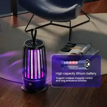 Lampe anti-moustiques UV Xiomi avec batterie lithium haute capacité, idéale pour un contrôle efficace des moustiques.