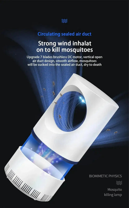 Xiaomi electric mosquito lamp with sealed air duct and strong wind feature for effective mosquito trapping.
