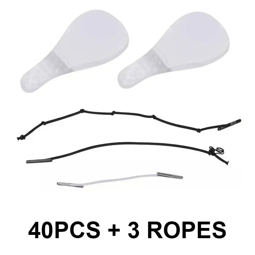 Lot de 40 autocollants de lifting du visage avec 3 cordes pour raffermissement de la peau.