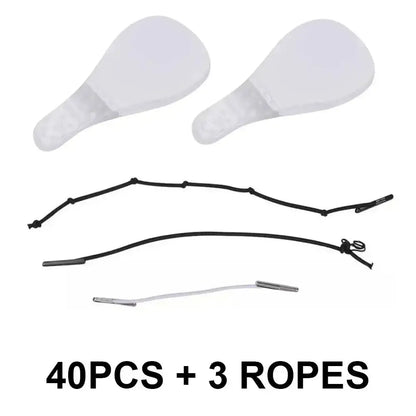 Lot de 40 autocollants de lifting du visage avec 3 cordes pour raffermissement de la peau.