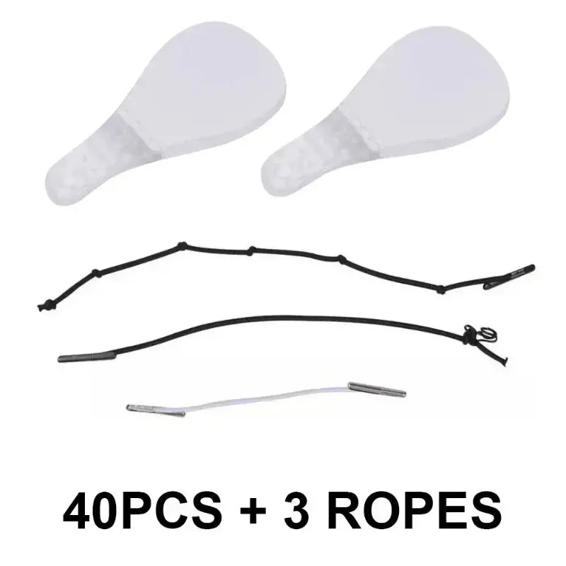 Lot de 40 autocollants invisibles et 3 cordes pour lifting du visage et raffermissement du cou