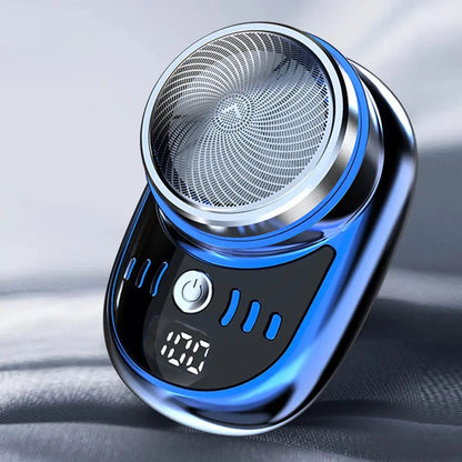 Men Mini Electric Travel Shaver Digital Display Face Beard Trimmer Washable Rechargeable Shaver Pocket Size Portable Shaver Bantout.prod