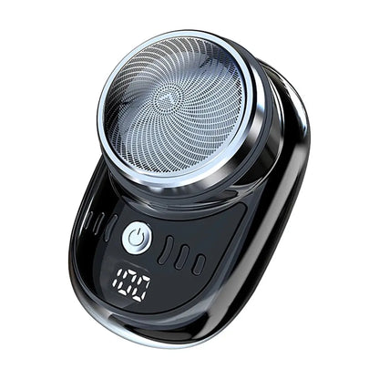 Men Mini Electric Travel Shaver Digital Display Face Beard Trimmer Washable Rechargeable Shaver Pocket Size Portable Shaver Bantout.prod