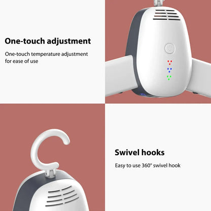 &quot;Mini foldable smart laundry dryer, portable clothes dehumidifier and multifunctional garment hanger for dorms and small spaces&quot;