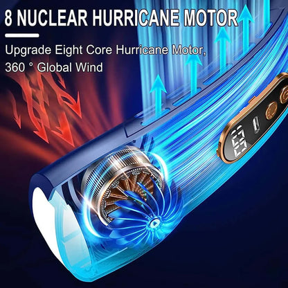 Image showcasing the 8 Nuclear Hurricane Motor, highlighting its 360° global wind feature and upgraded technology.