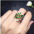 Natural Diopside ring Free shipping Natural green diopside 925 sterling silver Fine jewelry ring For men or women 3*6mm 7pcs Bantout.prod