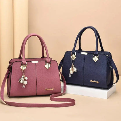 Nouveau sac à bandoulière pour femme, sacs fourre-tout décontractés en rose et bleu, décoration mode.
