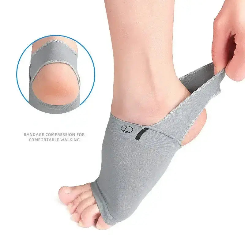 &quot;Pair of arch support sleeves for flat feet, compression braces for plantar fasciitis and foot swelling relief&quot;