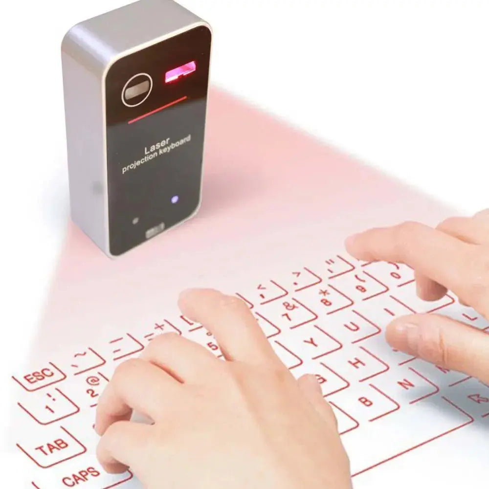 Portable Bluetooth Virtual Laser Keyboard Wireless Projector Keyboard With Mouse function For iphone Tablet Computer Phone Bantout.prod