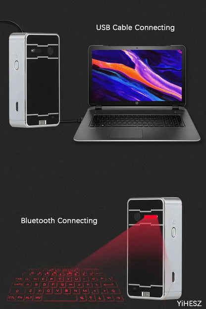 Portable Bluetooth Virtual Laser Keyboard Wireless Projector Keyboard With Mouse function For iphone Tablet Computer Phone Bantout.prod