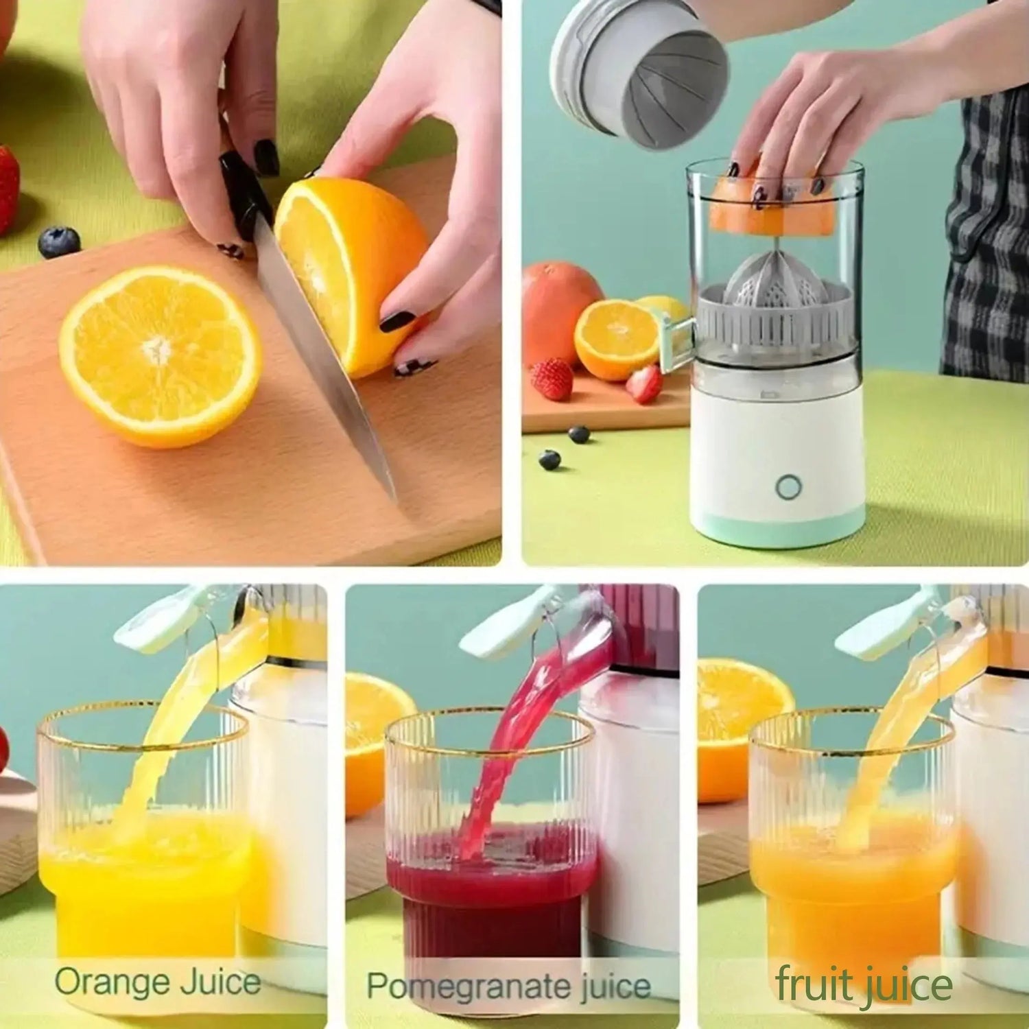 Portable Electric Citrus Juicer USB Charging Orange Juice Squeezer Machine  Lemon Fruit Blender Automatic Fresh Squeezing Mixer Bantout.prod