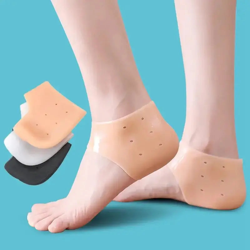 Protège-talon en silicone, coussinets de protection pour épine calcanéenne, pour soulager la fasciite plantaire, la douleur au talon, réduit la pression sur le talon, 1 paire Bantout.prod