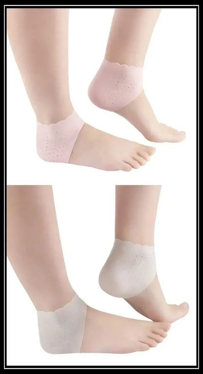 Protège-talon en silicone, coussinets de protection pour épine calcanéenne, pour soulager la fasciite plantaire, la douleur au talon, réduit la pression sur le talon, 1 paire Bantout.prod