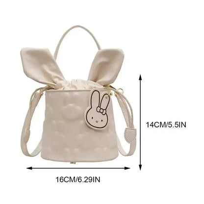 Sac à bandoulière pour femmes au design mignon avec oreilles d&