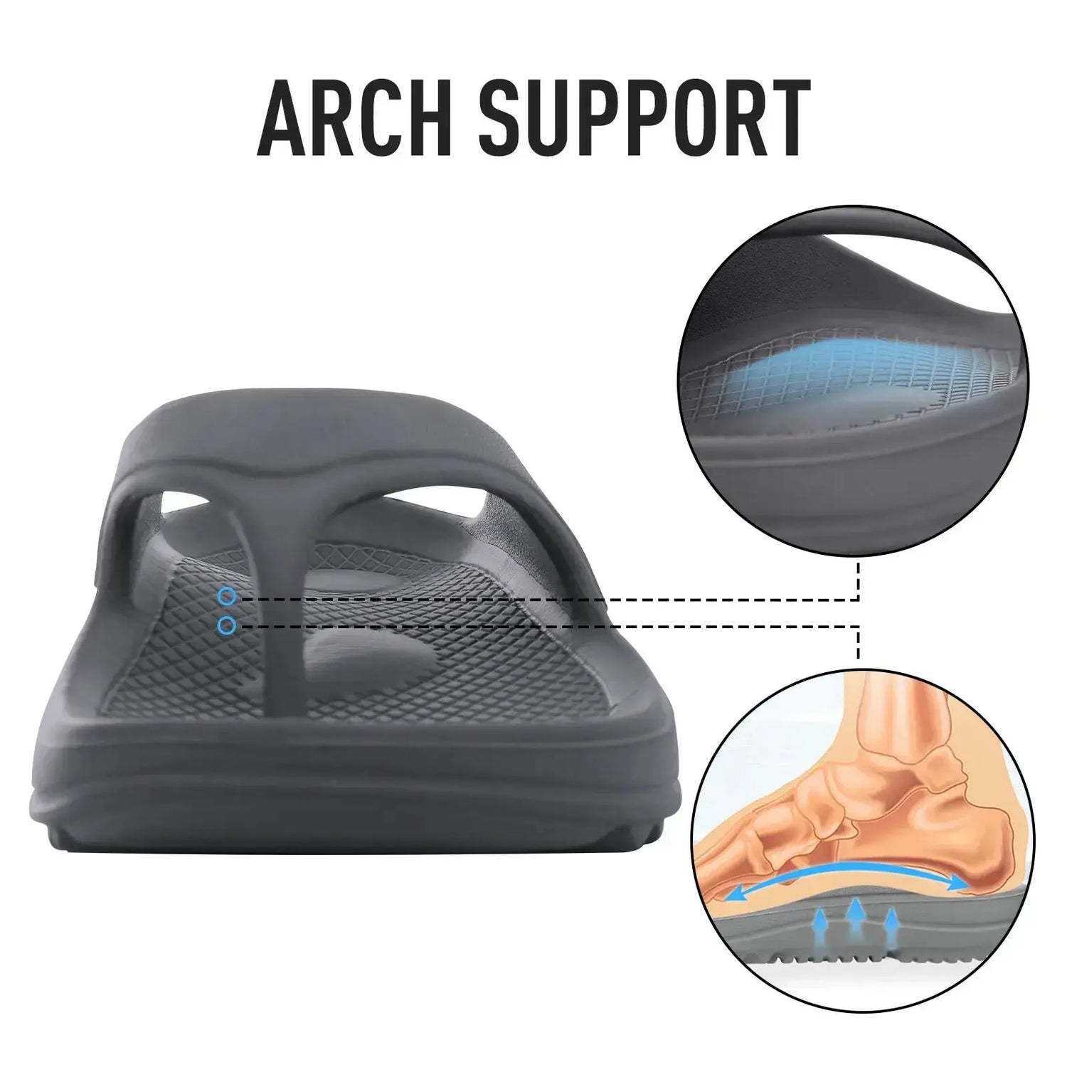 Sandales orthopédiques pour femmes avec soutien de la voûte plantaire, détails sur confort et ergonomie.