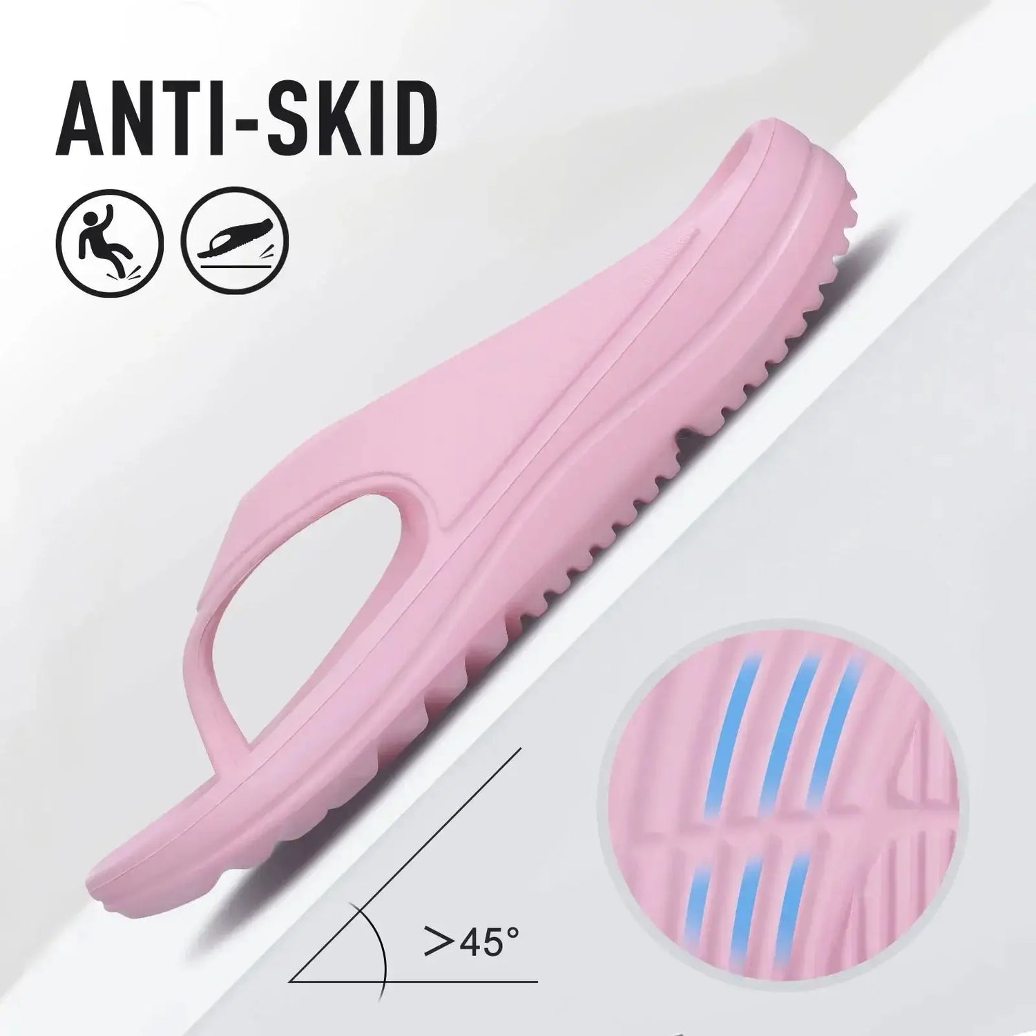 Sandales orthopédiques modernes pour femmes en EVA, avec semelle anti-dérapante et hauteur de talon basse.