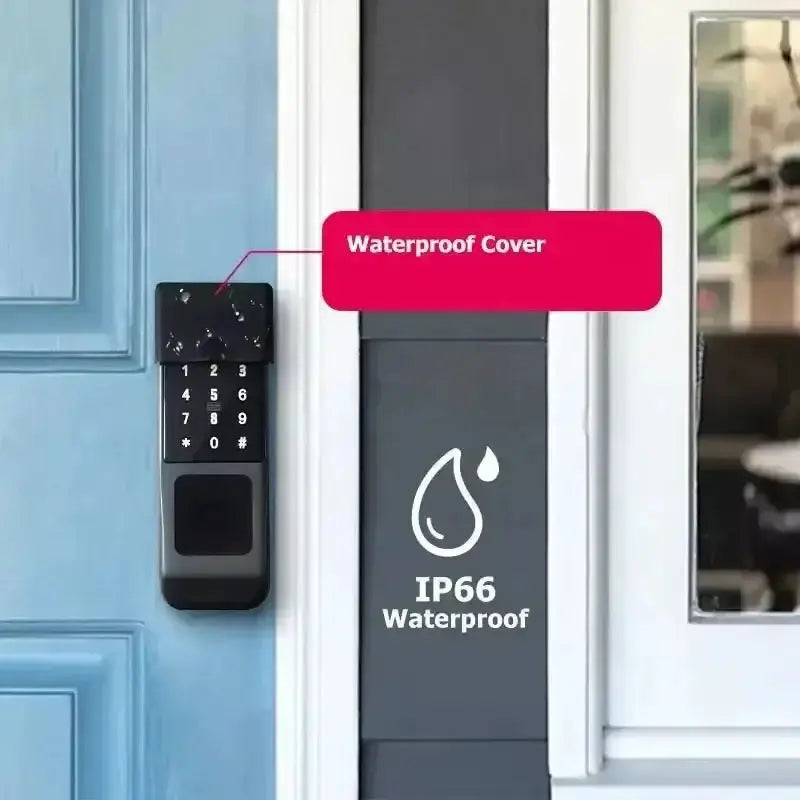 Serrure intelligente WiFi Tuya étanche, double verrouillage par empreinte digitale Bantout.prod
