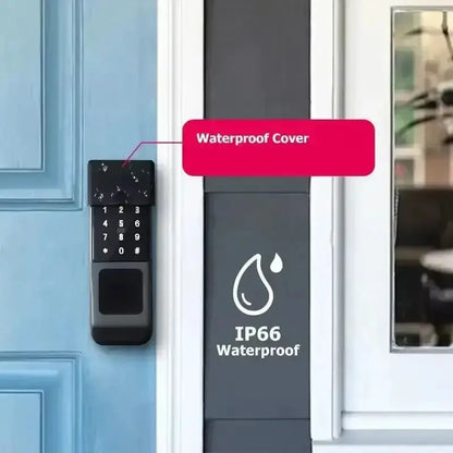 Serrure intelligente WiFi Tuya étanche, double verrouillage par empreinte digitale Bantout.prod