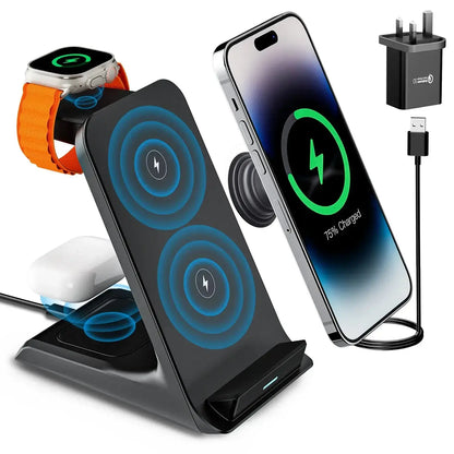 Support de chargeur sans fil Station de charge rapide portable pour iPhone 16/15/14 Pro Max Bantout.prod