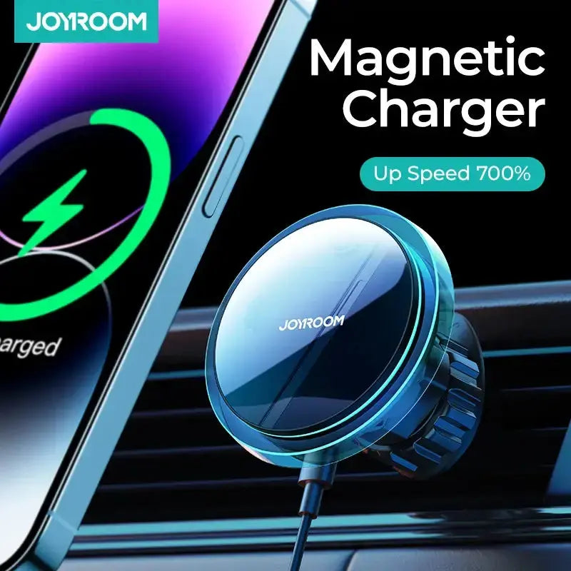 Support de téléphone magnétique pour voiture Joyroom, chargeur sans fil pour iPhone 15 14 13 Pro Max Bantout.prod