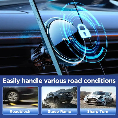 Support de téléphone magnétique pour voiture Joyroom, chargeur sans fil pour iPhone 15 14 13 Pro Max Bantout.prod
