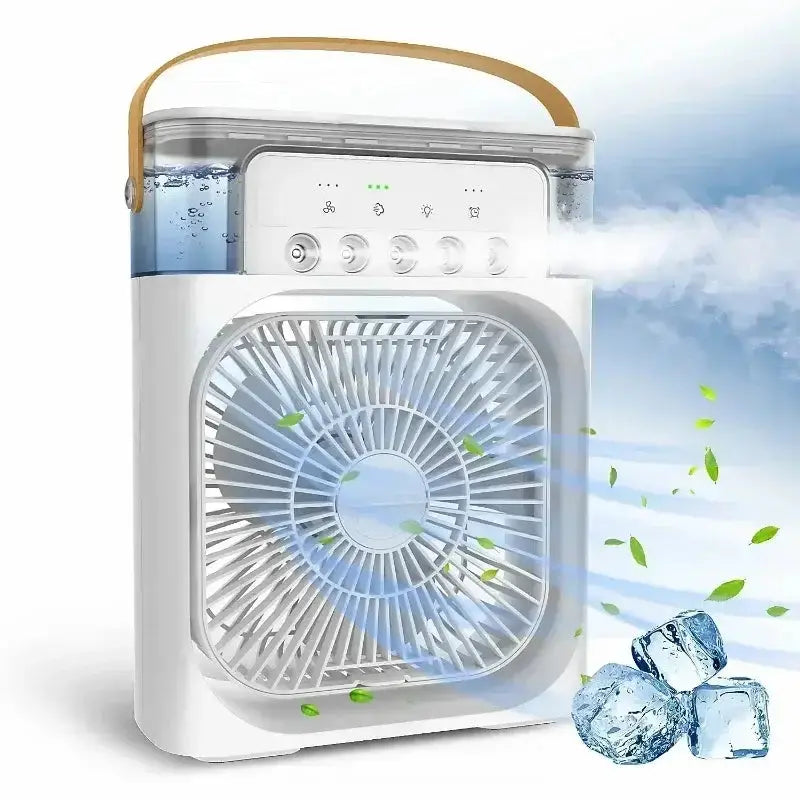 Ventilateur portable 3 en 1 avec fonction climatiseur, eau, et évaporateur d&