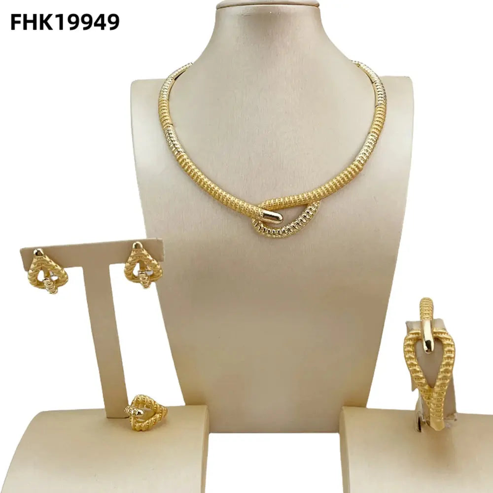Yuminglai Unique Jewelry Classic Simple  African Fashion Jewelry for Women FHK19949 Bantout.prod