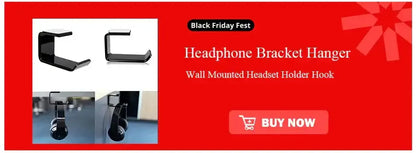 Headphone bracket hanger, wall-mounted headset holder hook, ideal for saving desk space, Black Friday sale.
